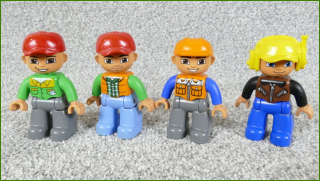 Lego® Duplo® Set Čtyř Figurek (Dělník, Pilot, Octan, Strojvůdce)
