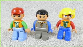 Lego® Duplo® Set Tří Figurek (Pilot, Strojvůdce, Čaroděj)