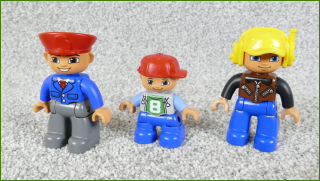 Lego® Duplo® Set Tří Figurek (Pilot, Průvodčí, Dítě)