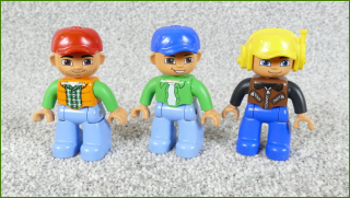 Lego® Duplo® Set Tří Figurek (Pilot, Strojvedoucí, Farmář)