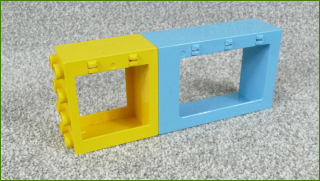 Lego Duplo okno a rám dveří