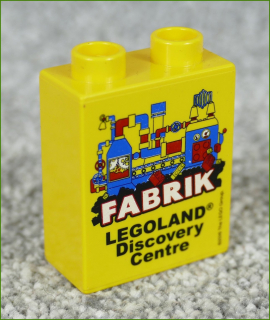 Lego® Duplo® Kostka 1x2x2 Žlutá - Fabrik Legoland 2016