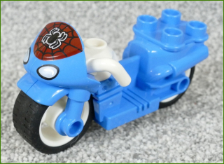 Lego® Duplo® Motorka Tyrkysová Spiderman s Pavoukem