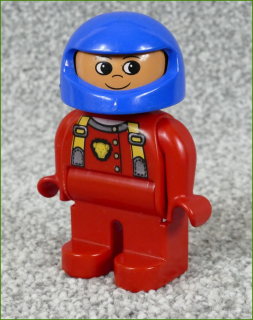 Lego® Duplo® Figurka Závodník v Červeném - Modrá Helma