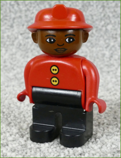 Lego® Duplo® Figurka Hasič Černoch v Červeném