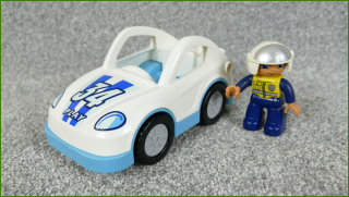 Lego Duplo závodní auto - špatný setrvačník