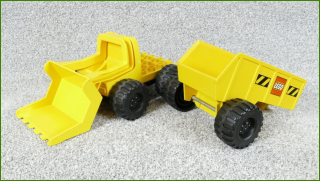 Lego Duplo nakladač velký s návěsem - prasklá korba