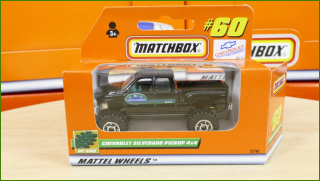 Matchbox Autíčko #60 - Chevrolet Silverado Pickup 4x4