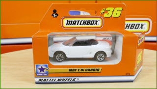Matchbox Autíčko #36 - MGF 1.8i Cabrio