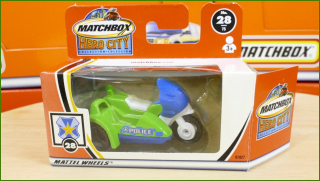 Matchbox Autíčko #28 - Police Cycle With Sidecar