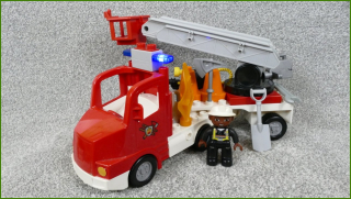 Lego® Duplo® Hasičské Auto se Žebříkem a Příslušenstvím