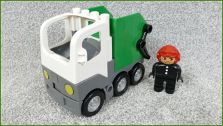 Lego Duplo popelářské auto bez popelnice