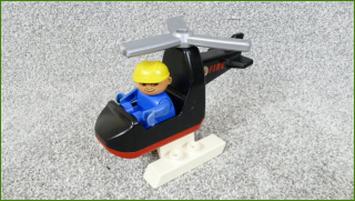 Lego Duplo vrtulník s pilotem - horší vrtule
