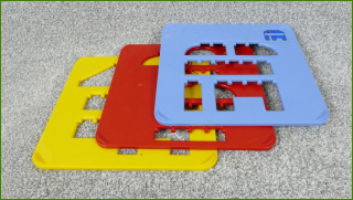Lego Duplo plošinky pro protahování kostek