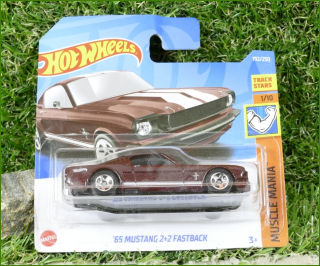 Angličák Model Autíčka Hot Wheels ´65 Mustang 2+2 Fastback (MUSCLE MANIA)