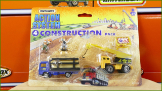 Matchbox Set Action System Construction - Otevřený a Zalepený