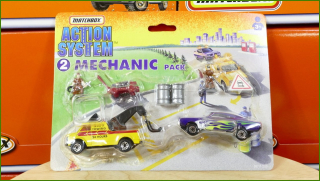 Matchbox Set Action System Mechanic - Otevřený a Zalepený