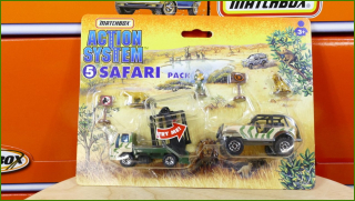 Matchbox Set Action System Safari - Otevřený a Zalepený