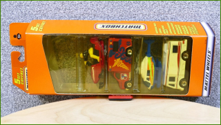 Matchbox 5 Pack Set - Survival Pack - chybí jedno autíčko