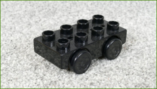 Lego® Duplo® Podvozek Malý 2x4 Černý