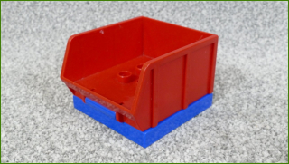 Lego® Duplo® Korba pro Nákladní a Jiná Auta (Červený-Modrá Základna)