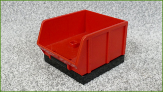 Lego® Duplo® Korba pro Nákladní a Jiná Auta (Červený-Černá Základna)