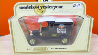 Matchbox Autíčko Models Of Yesteryear - Y-12 - Ford Model T - Captain Morgan