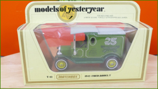 Matchbox Autíčko Models Of Yesteryear - Y-12 - 1912 Ford Model T - 25 Years