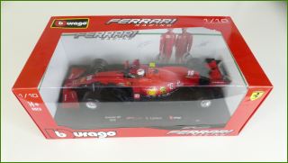 Model Formule Bburago 1:18 - F1 SF1000 - Charles Leclerc (Austrian GP 2020) s Krabicí - Viz Popis