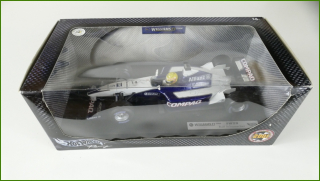 Model Formule Hot Wheels 1:18 - Williams F1 FW23 - Ralf Schumacher s Krabicí