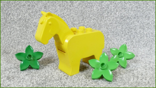 Lego Duplo kůň - hýbe hlavou a ocasem