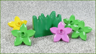Lego Duplo květiny a horší tráva