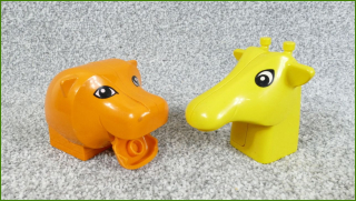 Lego Duplo hlavy zvířat