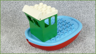 Lego Duplo lodička s kabinkou