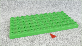 Lego Duplo podložka 6x12 - 1 prasklinka