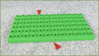 Lego Duplo podložka 6x12 - 2 prasklinky