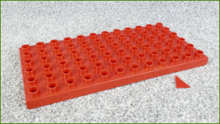 Lego Duplo podložka 6x12 - 1 prasklinka