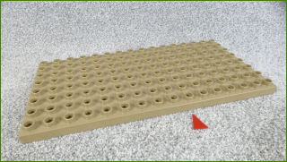 Lego Duplo podložka 8x16 - 1 prasklinka