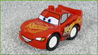 Lego® Duplo® Cars - Blesk McQueen Novější Typ Rust-Eze - Bílá Kola