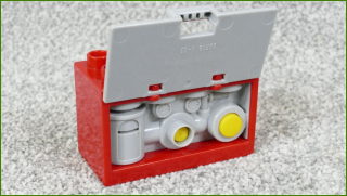 Lego® Duplo® Skříňka/Kontejner se Zvuky Motoru - Šedá Dvířka