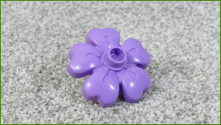 Lego® Duplo® Květina Fialová s Tvarovanými Lístky - Nová