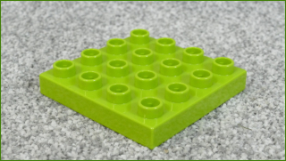 Lego® Duplo® Destička 4x4 Limetka - Nová