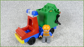 Lego Duplo nákladní auto popelář - jiná popelnice