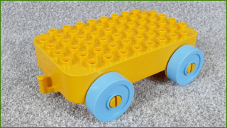 Lego Duplo vozík velký oranžový