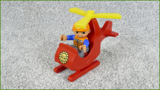 Lego Duplo vrtulník s pilotem