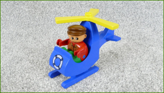 Lego Duplo vrtulník s pilotem