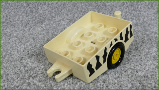Lego Duplo přívěsný vozík - připojení bylo mírně naprasklé - pravděpodobně použit sekunďák