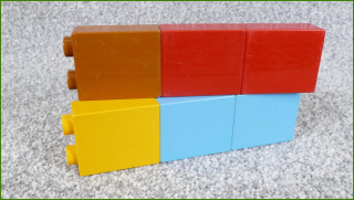 Lego Duplo kostky 1x2x2
