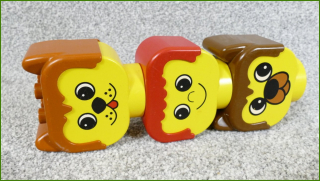Lego Duplo hlavy s oky