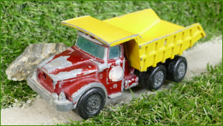 Model Autíčka Matchbox SuperKings Scammell Tipper Truck - bez přední masky